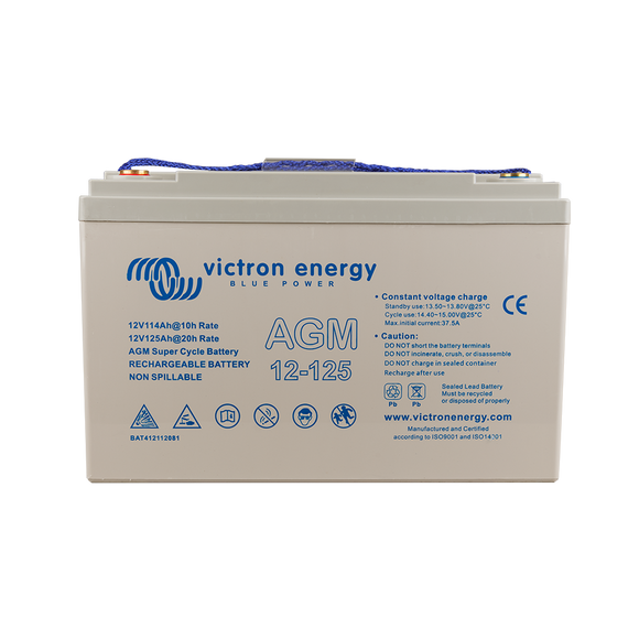 Victron 12V/125Ah AGM Super Cycle Battery (M8)